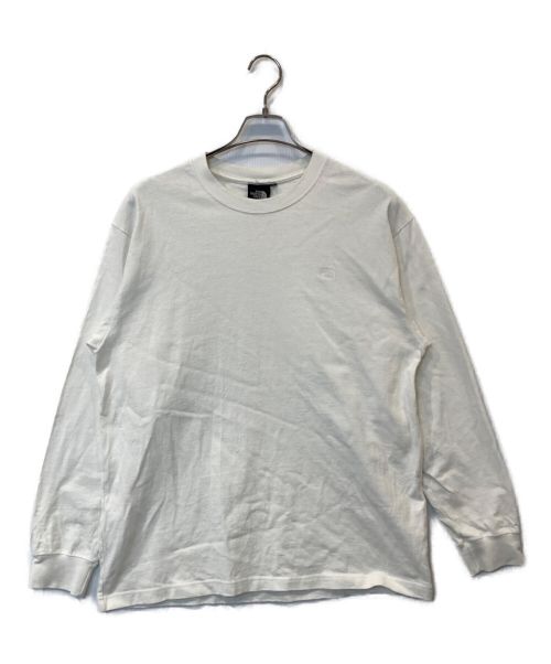 THE NORTH FACE（ザ ノース フェイス）THE NORTH FACE (ザ ノース フェイス) L/S Nuptse Cotton Tee ホワイト サイズ:Lの古着・服飾アイテム