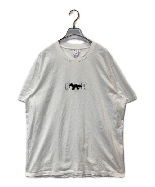 PUMA（プーマ）PUMA (プーマ) maison kitsune (メゾンキツネ) OVERSIZED TEE ホワイト サイズ:Mの古着・服飾アイテム