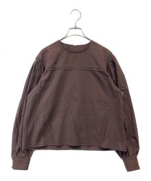 6(ROKU) BEAUTY&YOUTH（ロク ビューティーアンドユース）の古着「COTTON VOLUME SLEEVE BLOUSE / ブラウス」｜ブラウン