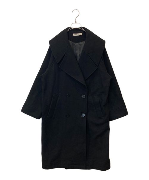 BLACK by moussy（ブラックバイマウジー）BLACK by moussy (ブラックバイマウジー) big collar coat コート　070FA130-0070 ブラック サイズ:1の古着・服飾アイテム