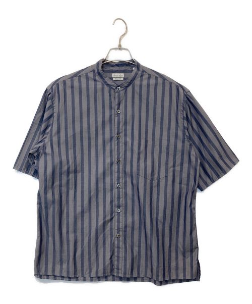 STEVEN ALAN（スティーブンアラン）STEVEN ALAN (スティーブンアラン) OVER SIZED BAND COLLAR SHIRT グレー サイズ:Mの古着・服飾アイテム