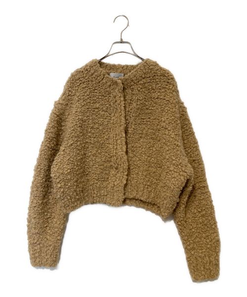 CLANE（クラネ）CLANE (クラネ) TEDDY BEAR HAND KNIT TOPS ブラウン サイズ:1の古着・服飾アイテム