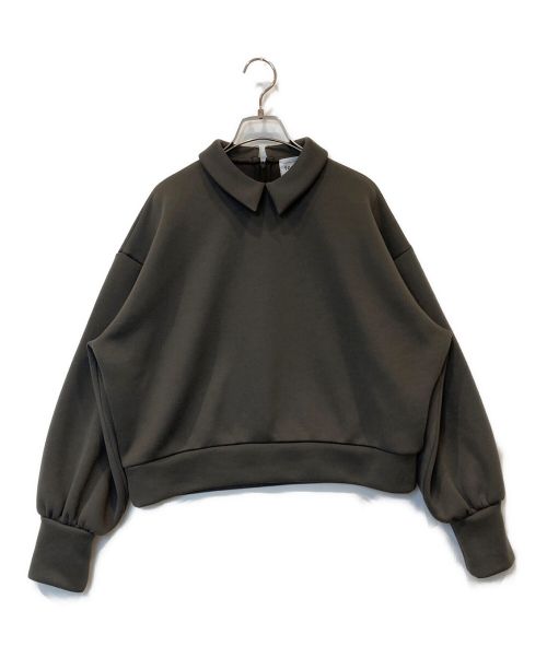 foufou（フーフー）foufou (フーフー) shirts collar sweat / シャツカラースウェット グレー サイズ:不明の古着・服飾アイテム