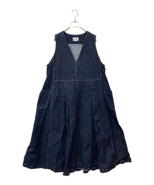 foufou（フーフー）foufou (フーフー) 12.5oz Denim Jumper skirt / ジャンパースカート インディゴ サイズ:1の古着・服飾アイテム