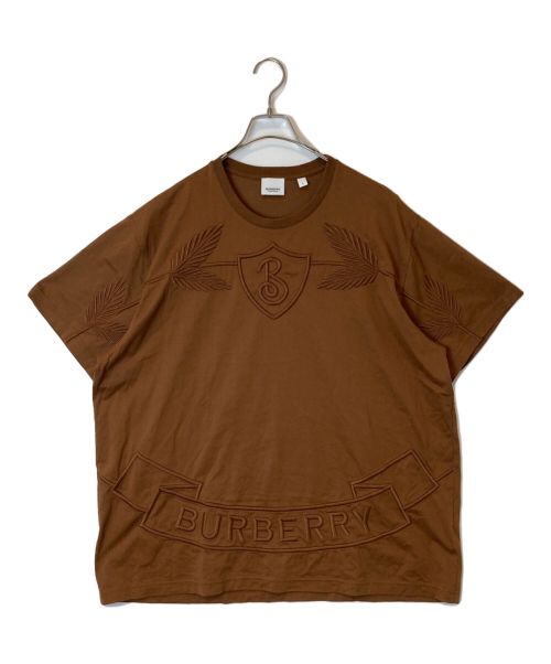 BURBERRY（バーバリー）BURBERRY (バーバリー) Logo Embroidered Short Sleeved T-shirt ブラウン サイズ:Lの古着・服飾アイテム