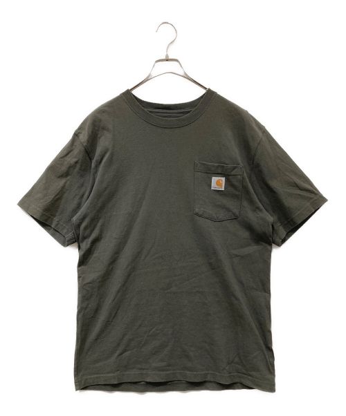 CarHartt（カーハート）CarHartt (カーハート) ポケットカットソー カーキ サイズ:Sの古着・服飾アイテム