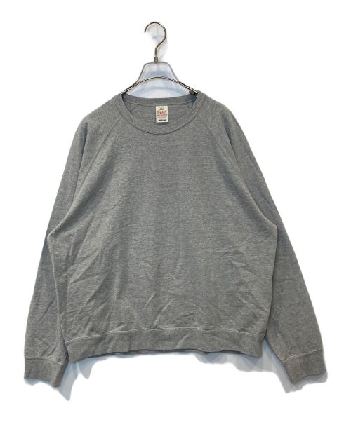 TRADE MARK GOLD（トレードマークゴールド）TRADE MARK GOLD (トレードマークゴールド) U.S COTTON RAGLAN CREW NECK SHIRT グレー サイズ:Mの古着・服飾アイテム