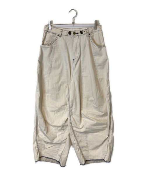 Needles（ニードルズ）Needles (ニードルズ) H.D. Pant Painter 8oz Herringbone Natural ホワイト サイズ:2の古着・服飾アイテム