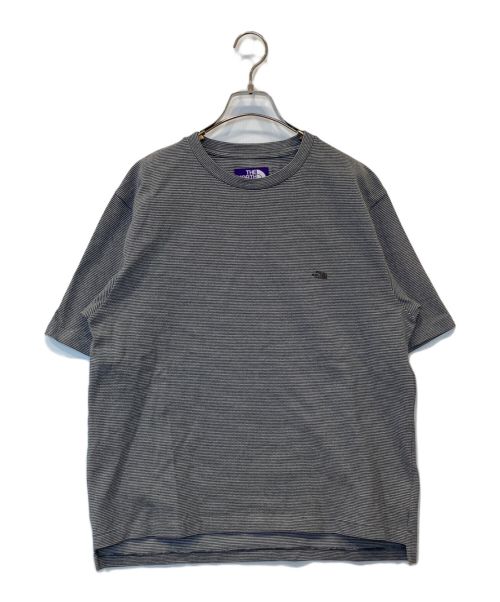 THE NORTHFACE PURPLELABEL（ザ・ノースフェイス パープルレーベル）THE NORTHFACE PURPLELABEL (ザ・ノースフェイス パープルレーベル) MOSS STITCH FIELD H/S TEE グレー サイズ:Sの古着・服飾アイテム