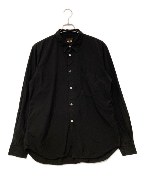 COMME des GARCONS HOMME PLUS（コムデギャルソンオムプリュス）COMME des GARCONS HOMME PLUS (コムデギャルソンオムプリュス) 製品染めポリエステルシャツ ブラック サイズ:Lの古着・服飾アイテム