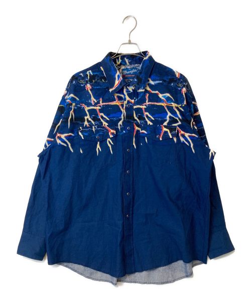 Wrangler（ラングラー）Wrangler (ラングラー) ウエスタンシャツ ブルー サイズ:XXLの古着・服飾アイテム