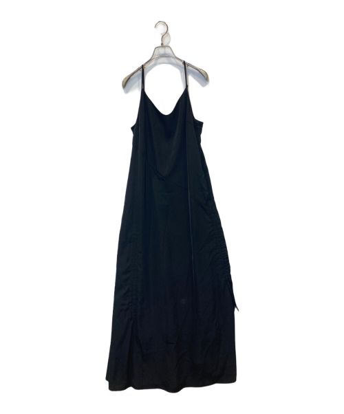 UN3D.（アンスリード）UN3D. (アンスリード) ギャザーキャミワンピース ブラック サイズ:38の古着・服飾アイテム