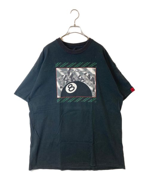 stussy（ステューシー）stussy (ステューシー) エイトボールプリントTシャツ ブラック サイズ:XLの古着・服飾アイテム