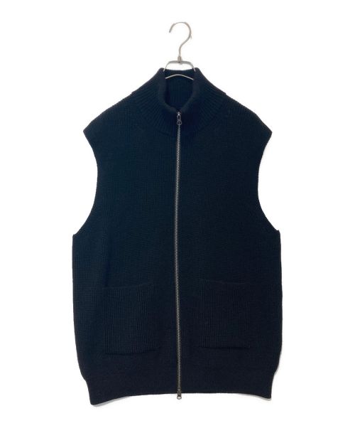 UNDECORATED（アンデコレイテッド）UNDECORATED (アンデコレイテッド) MF Wool Knit Zp Vest/MF ウールニットジップベスト ブラック サイズ:3の古着・服飾アイテム