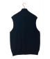 UNDECORATED (アンデコレイテッド) MF Wool Knit Zp Vest/MF ウールニットジップベスト ブラック サイズ:3：11000円