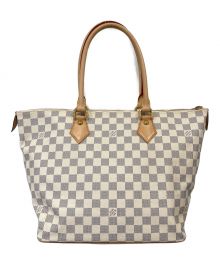 LOUIS VUITTON（ルイ ヴィトン）の古着「ダミエ・アズール サレヤMM トートバッグ N51185」｜ベージュ