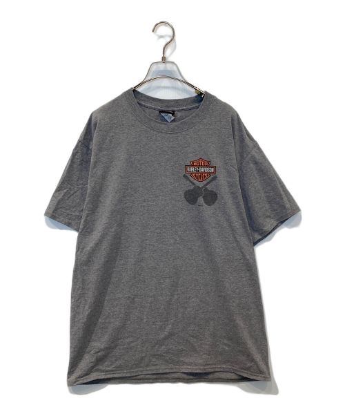 HARLEY-DAVIDSON（ハーレーダビッドソン）HARLEY-DAVIDSON (ハーレーダビッドソン) Tシャツ グレー サイズ:Lの古着・服飾アイテム