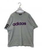 adidasアディダス）の古着「【古着】ロゴTシャツ」｜グレー