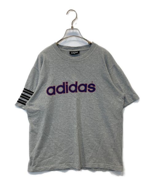 adidas（アディダス）adidas (アディダス) 【古着】ロゴTシャツ グレー サイズ:Mの古着・服飾アイテム