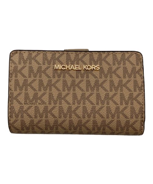 MICHAEL KORS（マイケルコース）MICHAEL KORS (マイケルコース) 2つ折り財布 ブラウンの古着・服飾アイテム