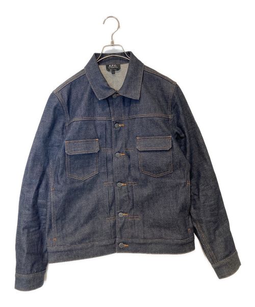 A.P.C.（アーペーセー）A.P.C. (アーペーセー) デニムワークジャケット グレー サイズ:Lの古着・服飾アイテム