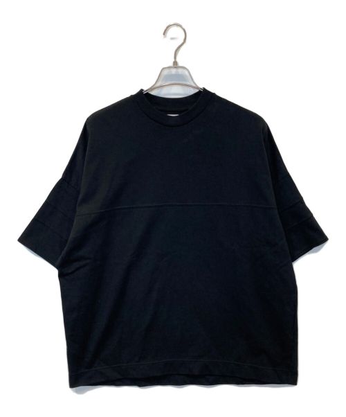 MARKA（マーカ）MARKA (マーカ) RECYCLE SUVIN ORGANIC COTTON KNIT FOOTBALL TEE WIDE ブラック サイズ:2の古着・服飾アイテム