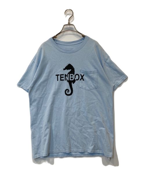 TENBOX（テンボックス）TENBOX (テンボックス) プリントTシャツ スカイブルー サイズ:Lの古着・服飾アイテム