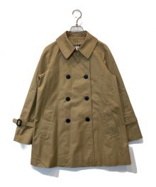 Aquascutum（アクアスキュータム）の古着「ショートトレンチコート」｜ブラウン