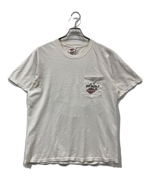 HARLEY-DAVIDSON（ハーレーダビッドソン）HARLEY-DAVIDSON (ハーレーダビッドソン) 00s プリントTシャツ ホワイト サイズ:Lの古着・服飾アイテム