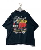 mendezメンデス）の古着「NFL ピッツバーグ・スティーラーズプリントTシャツ」｜ブラック