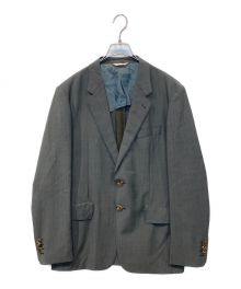 Paul Smith COLLECTION（ポールスミス コレクション）の古着「ウールモヘヤ 2Bテーラードジャケット」｜グレー