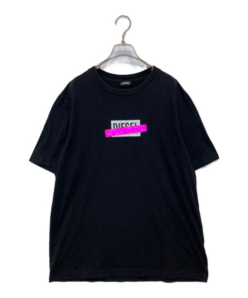 DIESEL（ディーゼル）DIESEL (ディーゼル) プリントTシャツ ブラック サイズ:Lの古着・服飾アイテム