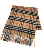 Burberry'sバーバリーズ）の古着「カシミヤノバチェックマフラー」｜ブラウン