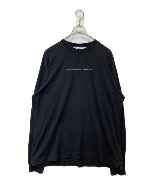 OFFWHITE（オフホワイト）OFFWHITE (オフホワイト) アローロゴロングTシャツ ブラック サイズ:XXLの古着・服飾アイテム