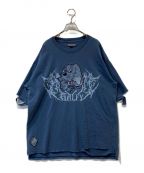 GALFYガルフィー）の古着「染め染めわんちゃんボロボロ Tee」｜ネイビー