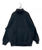 NAUTICAノーティカ）の古着「TOO HEAVY Fleece Turtle Neck Sweatshirt」｜ブラック