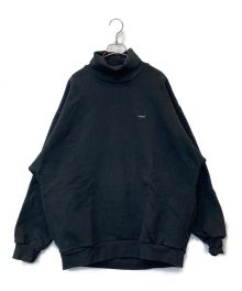 NAUTICA（ノーティカ）の古着「TOO HEAVY Fleece Turtle Neck Sweatshirt」｜ブラック