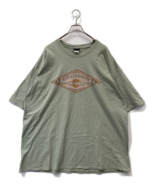 HARLEY-DAVIDSON（ハーレーダビッドソン）HARLEY-DAVIDSON (ハーレーダビッドソン) プリントTシャツ グリーン サイズ:3XLの古着・服飾アイテム