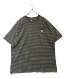 CarHartt（カーハート）の古着「ポケットTシャツ」｜カーキ×グレー