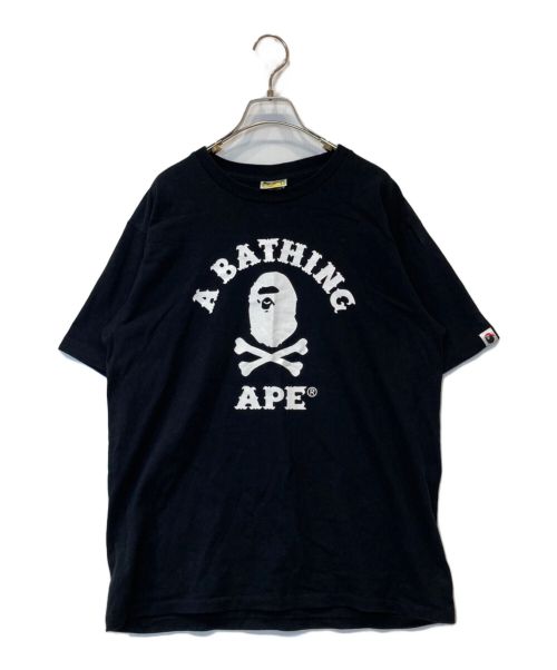 A BATHING APE（アベイシングエイプ）A BATHING APE (アベイシングエイプ) プリントTシャツ ブラック サイズ:Lの古着・服飾アイテム