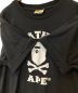 中古・古着 A BATHING APE (アベイシングエイプ) プリントTシャツ ブラック サイズ:L：5000円