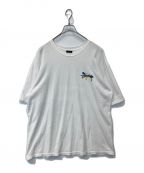 stussyステューシー）の古着「Dot Collage Tee」｜ホワイト