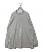 CarHarttカーハート）の古着「L/S Chase T-Shirt」｜ライトグレー