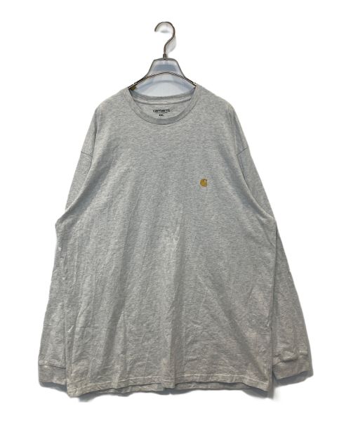 CarHartt（カーハート）CarHartt (カーハート) L/S Chase T-Shirt ライトグレー サイズ:XXLの古着・服飾アイテム