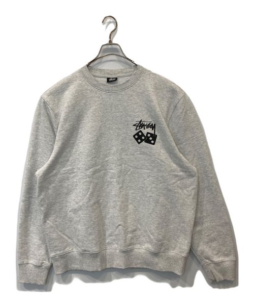 stussy（ステューシー）stussy (ステューシー) DICE CREW ライトグレー サイズ:Lの古着・服飾アイテム