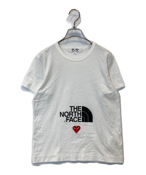 PLAY COMME des GARCONS（プレイ コムデギャルソン）PLAY COMME des GARCONS (プレイ コムデギャルソン) THE NORTH FACE (ザ ノース フェイス) Tシャツ ホワイト サイズ:Lの古着・服飾アイテム