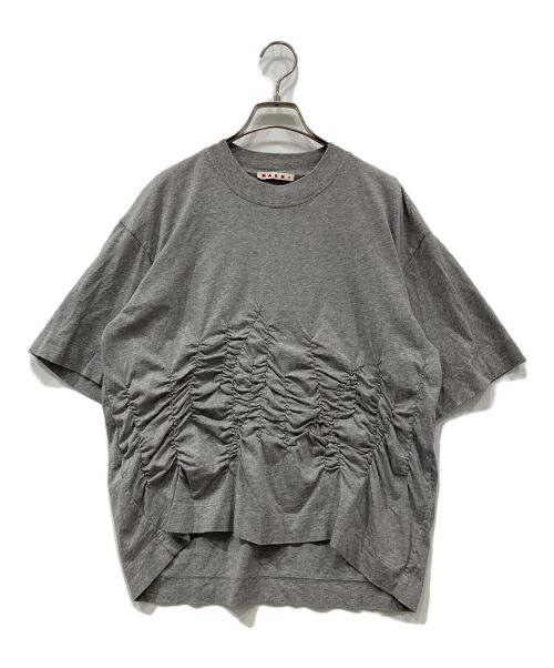 MARNI（マルニ）MARNI (マルニ) ギャザーカットソー グレー サイズ:38の古着・服飾アイテム