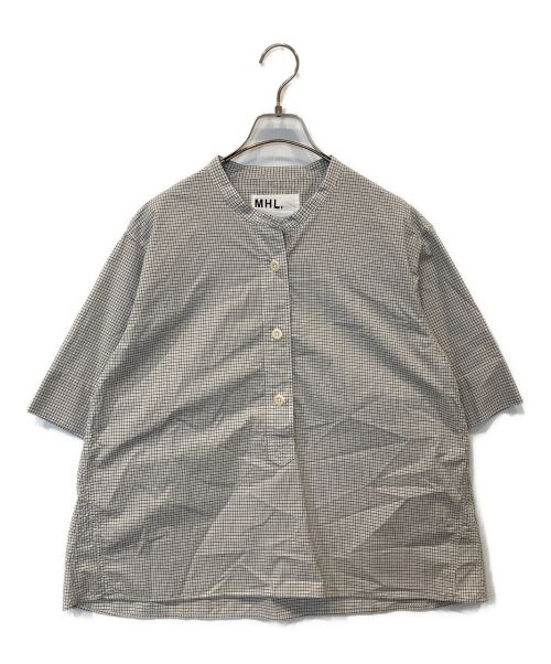 MHL（エムエイチエル）MHL (エムエイチエル) COTTON GRAPH CHECK シャツ ホワイト サイズ:1の古着・服飾アイテム