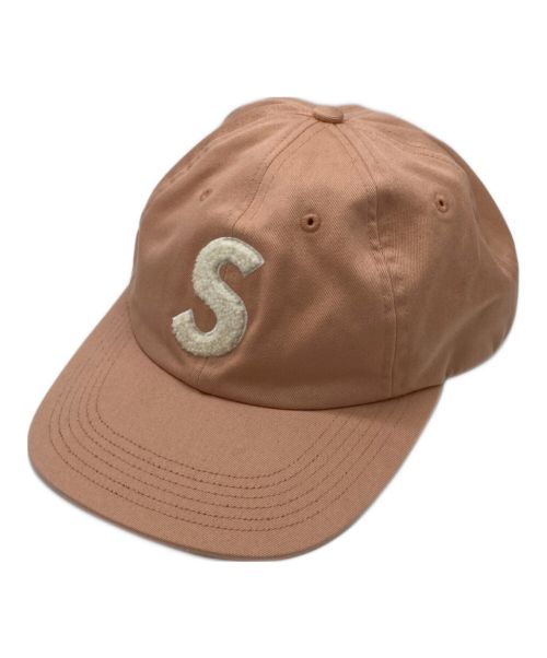 SUPREME（シュプリーム）SUPREME (シュプリーム) Chenille s logo 6-panel Cap ピンクの古着・服飾アイテム