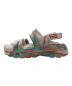 HUNTER (ハンター) W BLOOMALGAE MARBLE SANDAL レッド サイズ:UK 4W：3980円